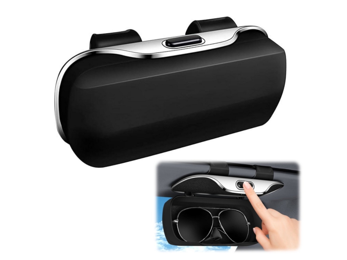 Estojo para Óculos, Sol de Carro, Carros e Caminhões AQUAFORGE (preto, 6, 5 * 18, 5 * 8, 1)