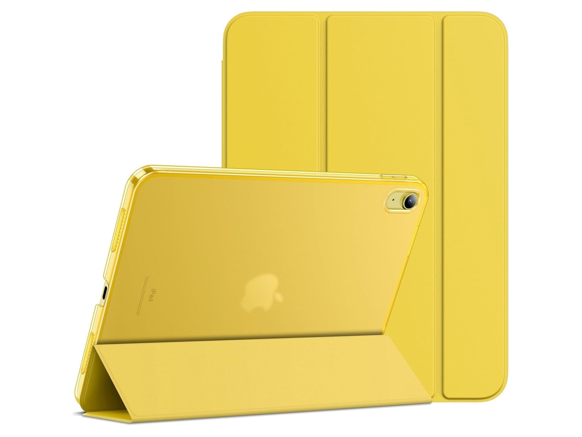 Tábua Husa, Compatível Com Ipad 11ª/10ª Geração, Design Subtil, Amarelo, Com Função De Auto-sleep/wake