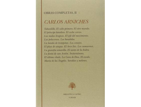 Livro Obras Completas de Carlos Arniches Y Barrera (Inglês)