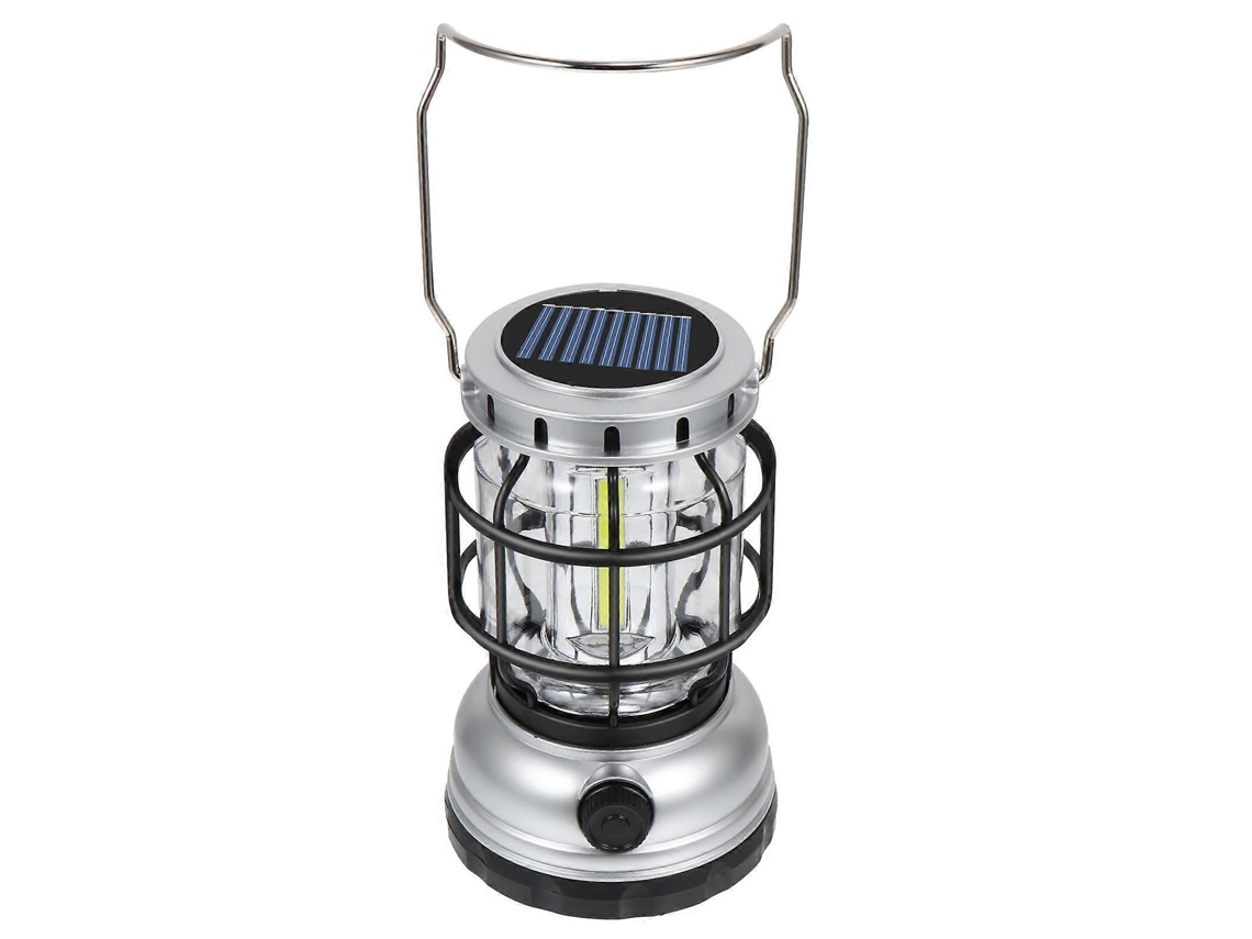 Lanterna Solar Led Portátil Para Acampamento Em Locais Escuros Olysi Shop (1 Conjunto)