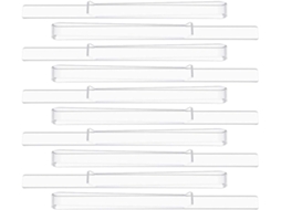 Yardwe Conjunto de 5 pares de alfinetes de acrílico transparente para partituras, ideais para prateleiras de música, resistentes e duráveis.
