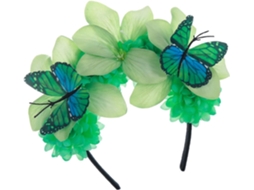 Chapéu SFUSHOS fascinator com coroa de borboleta monarca, elegante