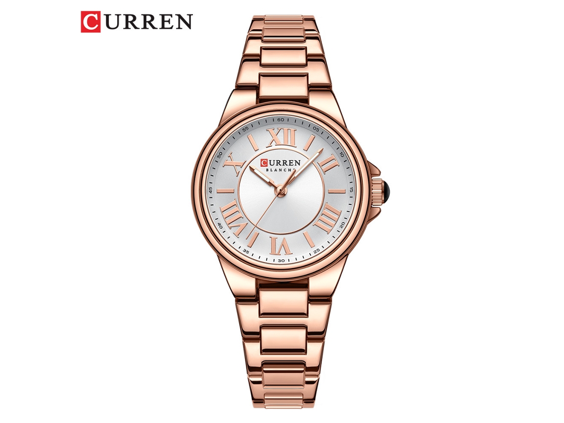 Relógio Feminino De Moda, Pulseira De Aço, Numerais Romanos Simples.