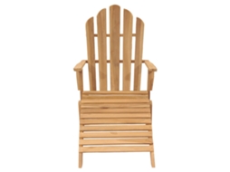 Cadeira Adirondack com Apoio Pés em Madeira de Teca Maciça MAISON EXCLUSIVE