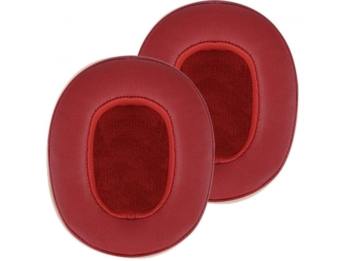 Conjunto 2 Almofadas Zruxe Para Skullcandy Crusher Anc/evo/3.0/2.0/360/hesh 3/venue (vermelho, Pele Ecológica)