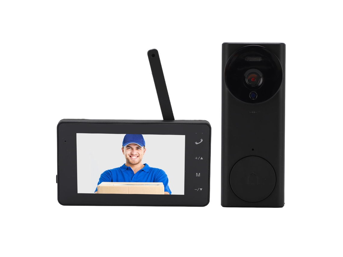 2026 sistema de Intercomunicação com Vídeo Wifi e Campainha Visual, Câmera de Campainha de Vídeo Wifi