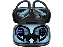 Fones de Ouvido MDUG Gamer Sem Fio Bluetooth, Estéreo, À prova D'água, Microfone, Estojo de Carregamento