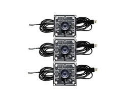 Módulo De Cámara 3 Unidades 1mp Ov9732 720p Usb Sin Controlador Enfoque Manual 2m Cable Negro Negro
