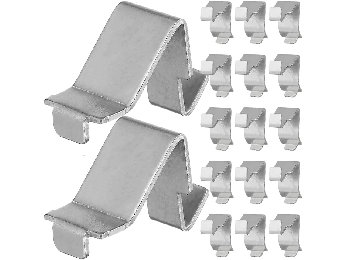 Conjunto De 8 Peças Com 50 Clipes De Metal Para Prateleiras (mm), Mini Clipes Reforçados Para Suportes.