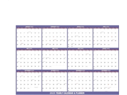 Calendário de Parede 2025, a Dezembro Anual, Mensal CHABERLU