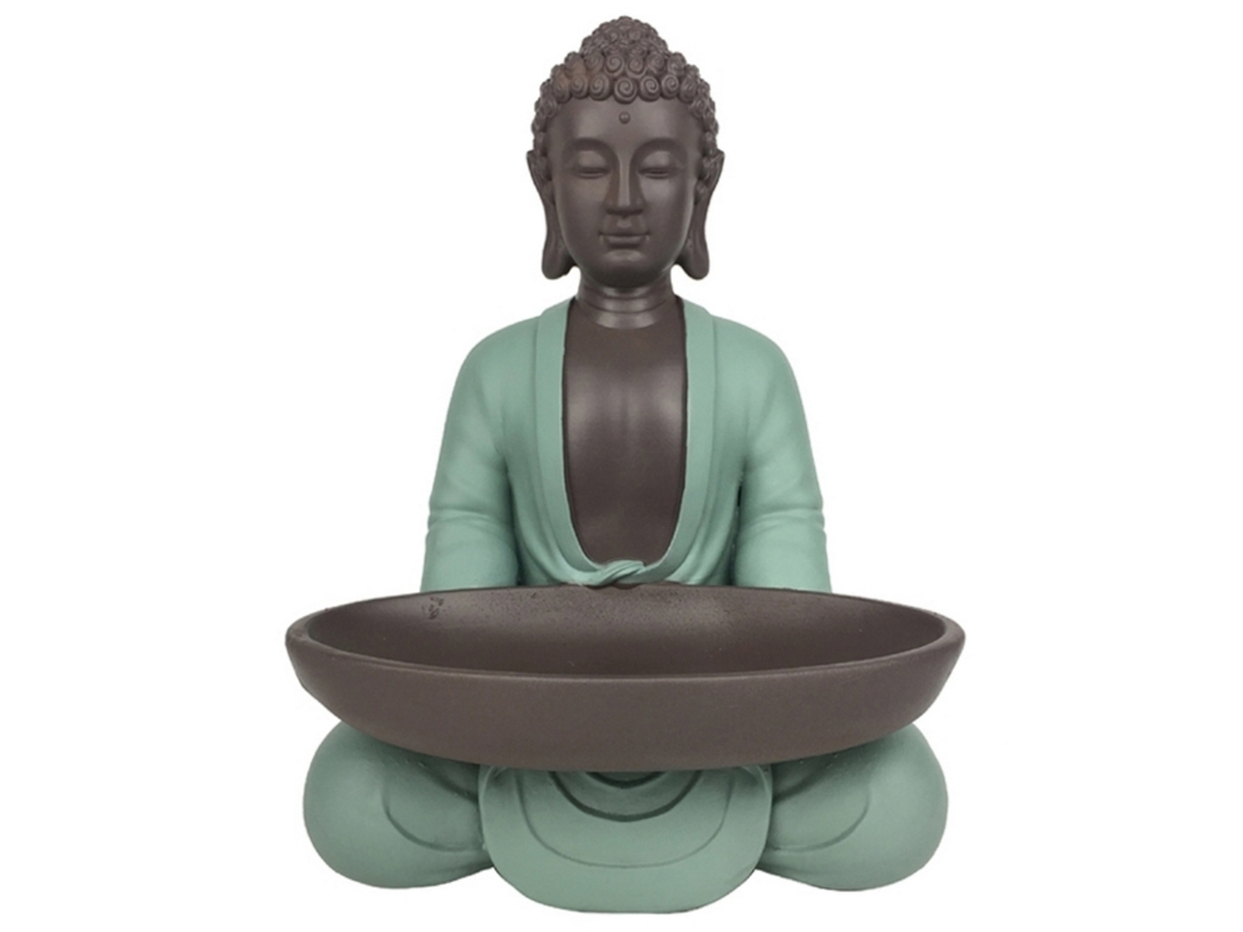 Figura Decorativa ZEN'LIGHT Bodhi Com Prato