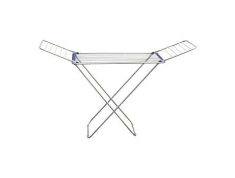 Estendal de Roupa Dobrável Alumínio Prata (18 M)