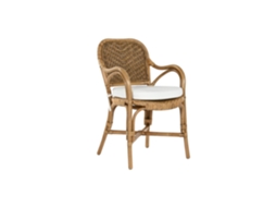 Cadeira de Bambu e Rattan Natural 55x62x86cm ALEXANDRA HOUSE LIVING