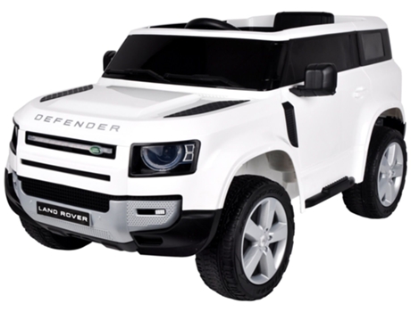 Carro Elétrico para Crianças Landrover Defend Niño Branco 0-6 Anos 12V