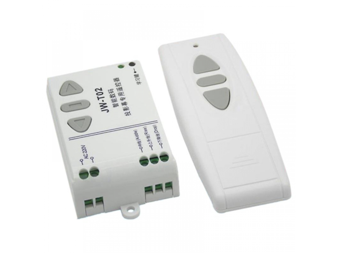 T02 Ac 220v Controle Remoto Sem Fio Para Motor Tubular Com Interruptor De Parada, Subida E Descida Compatível Com Medward Rev