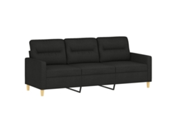 3-seater Sofa, 3-seater Sofas Vidaxl Preto Tecido (n/a)