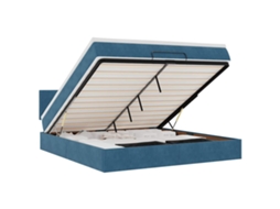 Ottoman Bed, Ottoman Beds Vidaxl Azul Veludo (160 X 200 Cm)