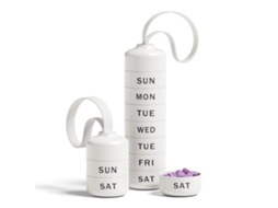 Organizador Semanal De Comprimidos Eifson 7 Dias Impermeável Sem Bpa (branco)