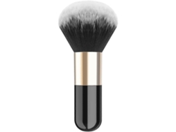Pincel Para Maquiagem Em Pó, Pincel Kabuki Plano, Pincel Para Base E Blush Para Esfumar Maquiagem, Preto E Dourado. Everley891