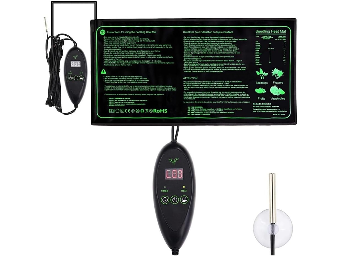 Tapete De Aquecimento Para Mudas, À Prova Dágua, Com Controlador De Temperatura, Ideal Para Plantio Gokoco