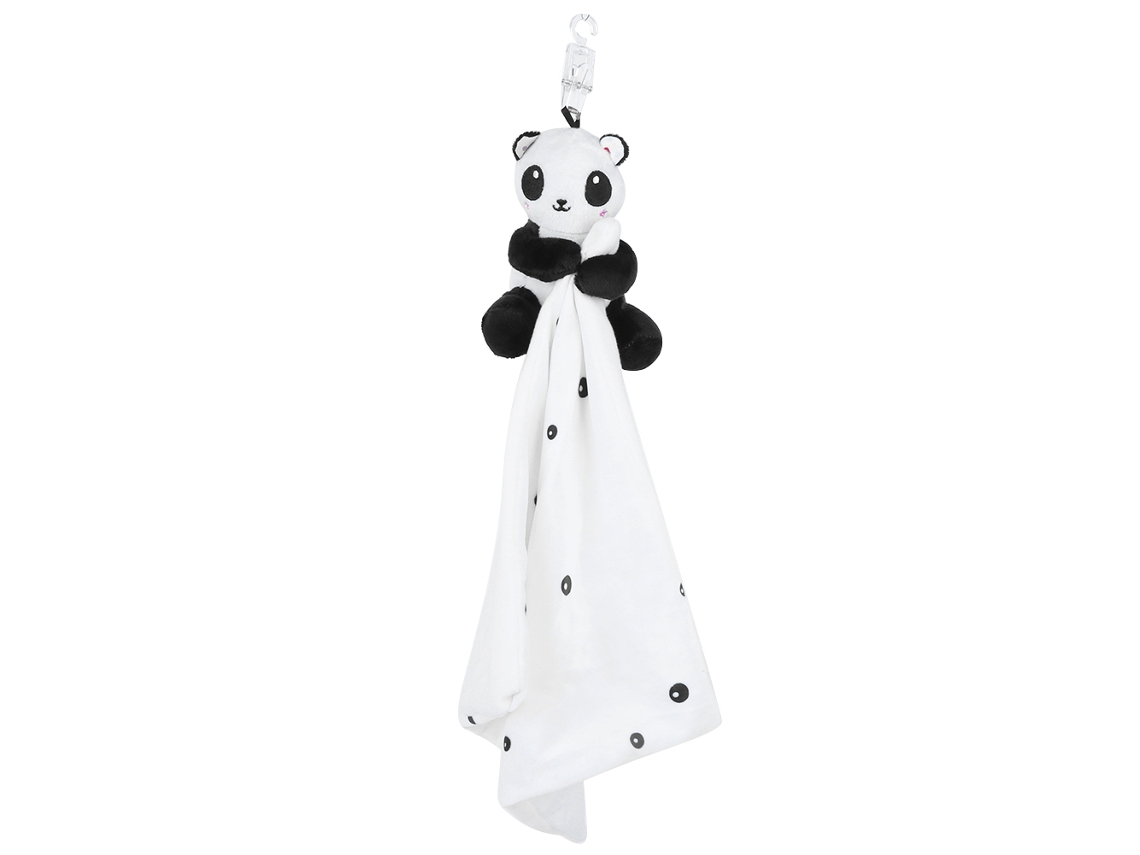 Mali toalha Calmante Bebê Urso Preto e Branco Pelúcia Novo Brinquedo Infantil