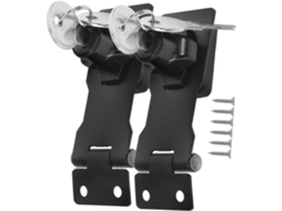 Yardenfun Conjunto De 2-travas Aço Inoxidável Para Portas Armários, Compatíveis Com Instalação Por Parafusos, Pretas