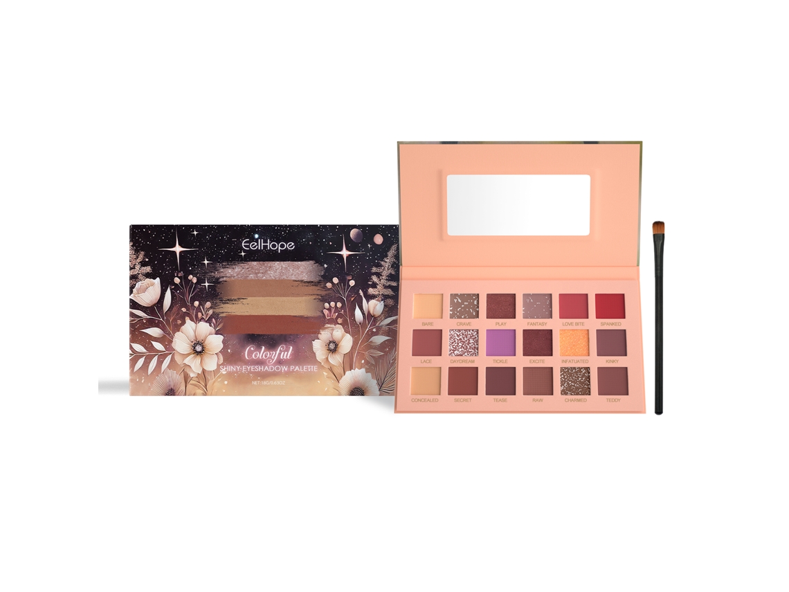 Paleta de Sombras 18 Cores Profissional