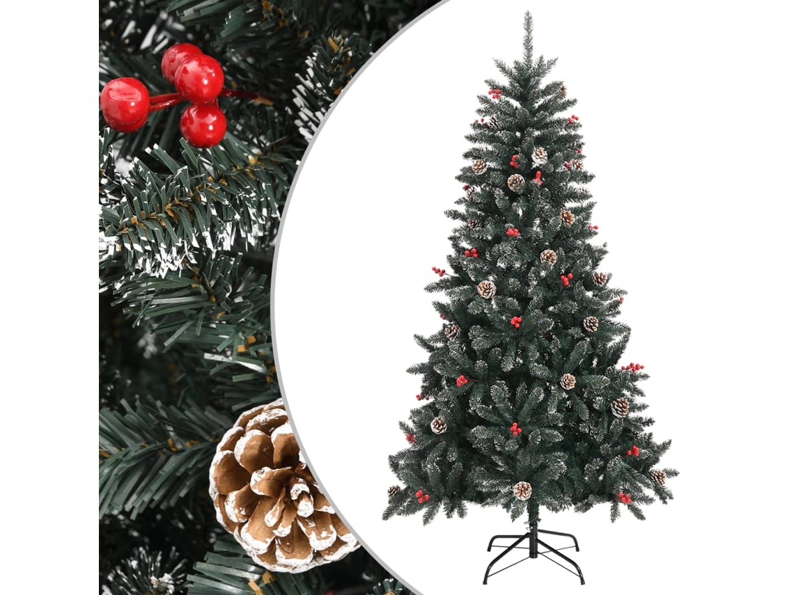Vidaxl Árvore De Natal Artificial Com Suporte 180 Cm Pvc Verde