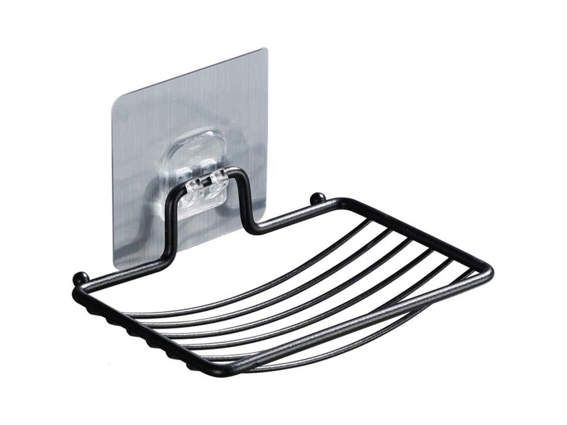 Portavaso De Jabón Autoadhesivo De Acero Inoxidable 304 Plegable Con Drenaje Para Baño Y Cocina