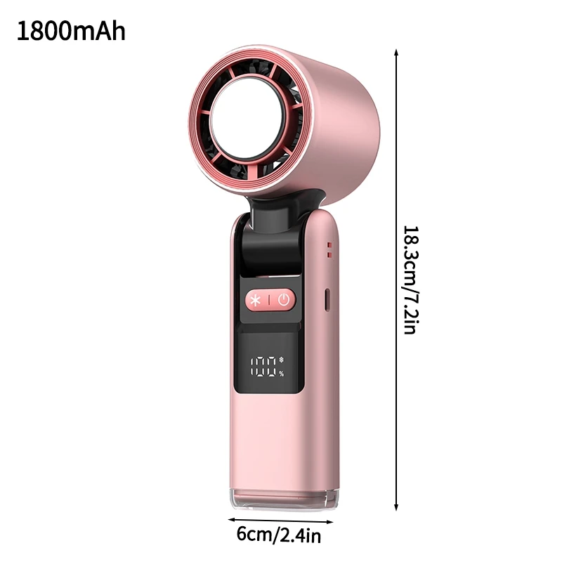 Mini Ventilador Elétrico MDUG Dobrável com Resfriamento e USB