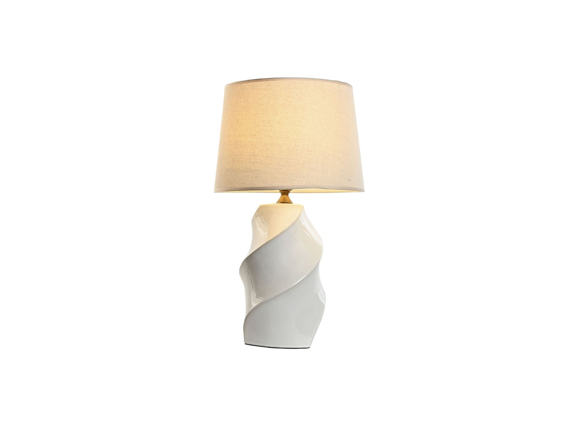 Lâmpada de mesa HOME ESPRIT Branco Porcelana 50 W 220 V 36 x 36 x 61 cm 35 x 35 x 60 cm