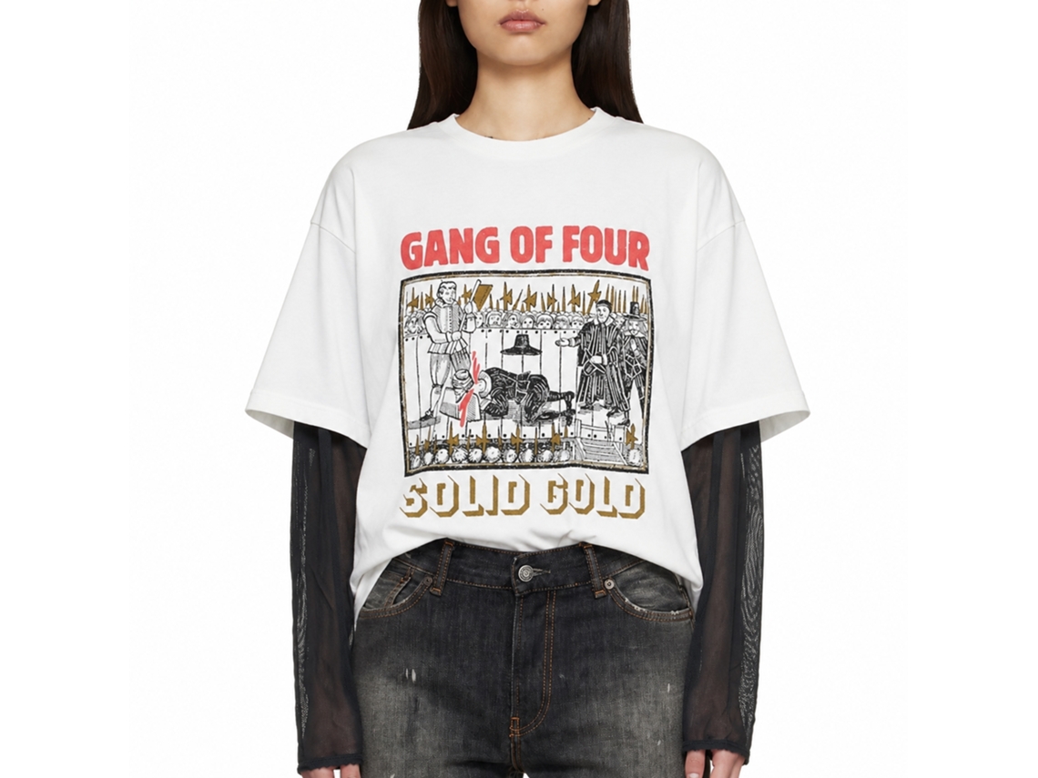 Gang Of Four Solid Gold T-shirt Unisex Adults Size:xxl