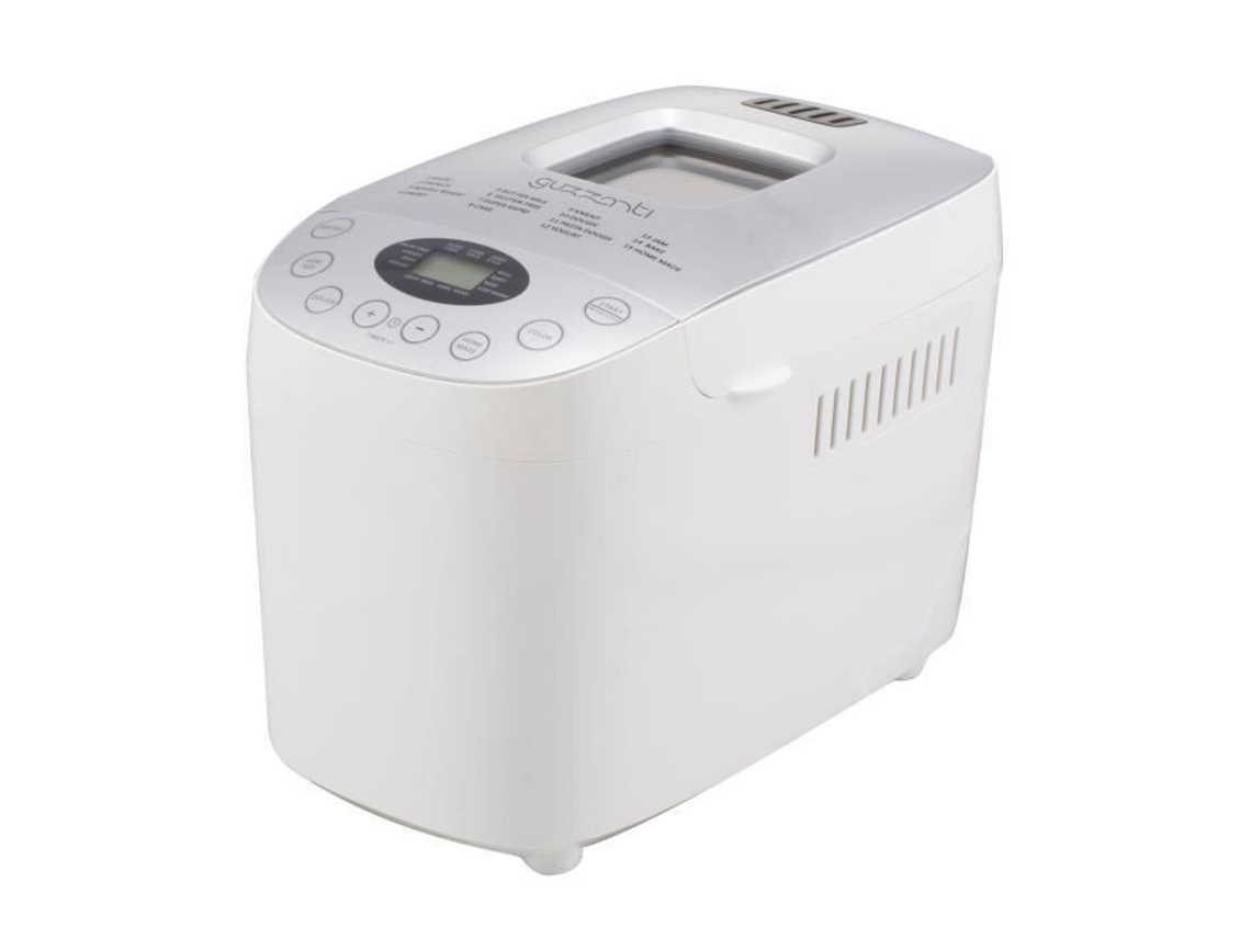 Guzzanti Gz 635, Branco, 1,6 Kg, Pão Sem Glúten, 1,12 Kg, Escuro, Claro, Médio, Lcd