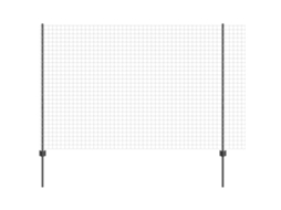 Conjunto 1 Barreira Externa Vidaxl Cinzento Aço (10 X 1,6 M)