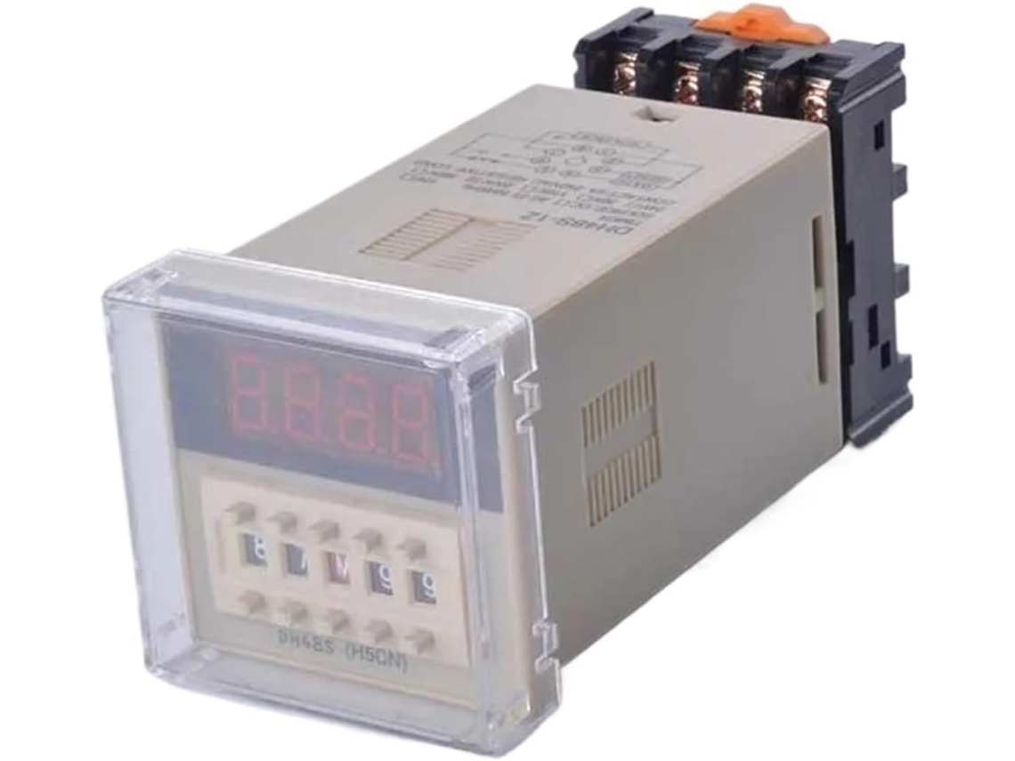 Relé De Retardo Spdt Dh48s-1z Com Plugue Dc 24v 12v (dc