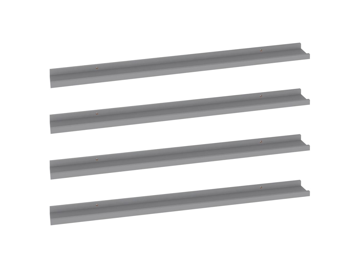 Wall Shelf, Wall Shelves Vidaxl Cinzeto Mdf (100 X 9 X 3 Cm)