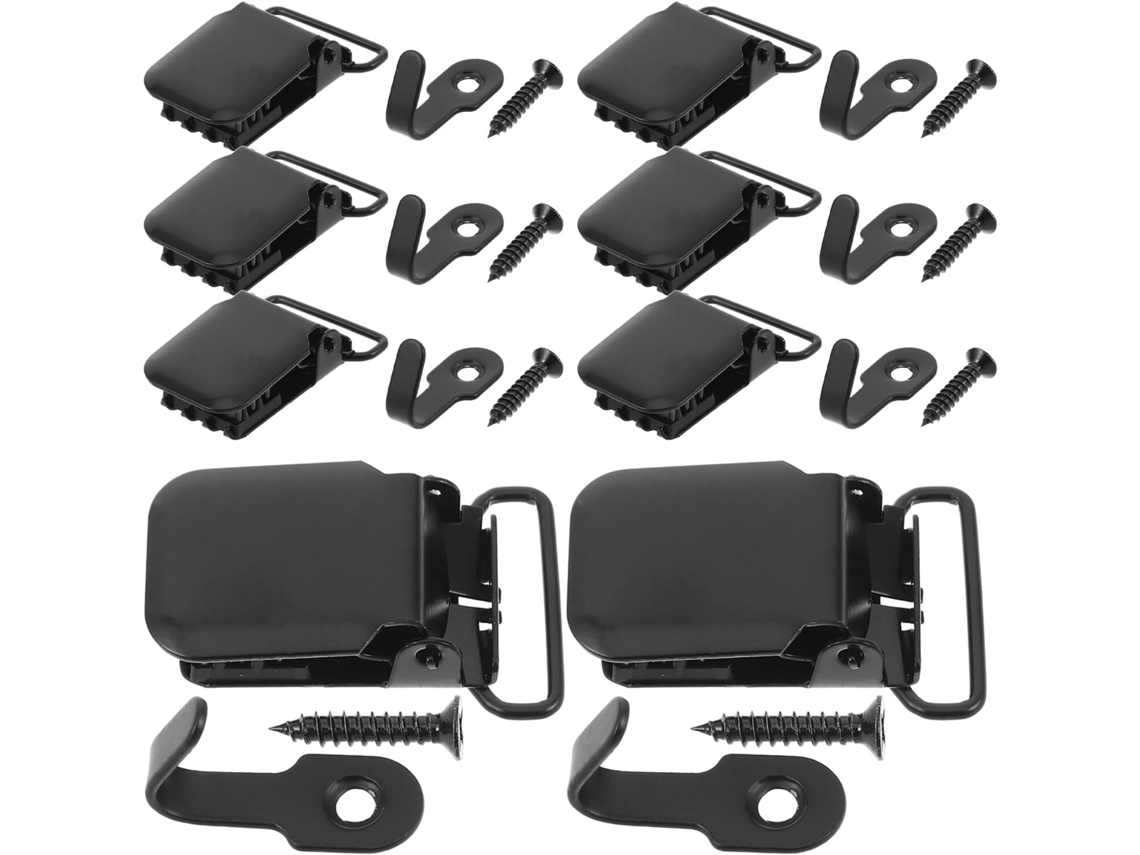 Conjunto De 8 Prendedores Metálicos Reforçados Healvian Para Pendurar Tapetes E Colchas, Com Função Antiderrapante, Para