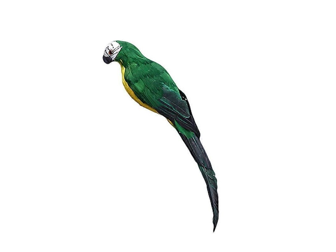 Figura De Papagaio Artesanal 25/35cm Para Jardim, Decoração De Grama, Ornamentos De Aviário Kaesi Verde 25 Cm