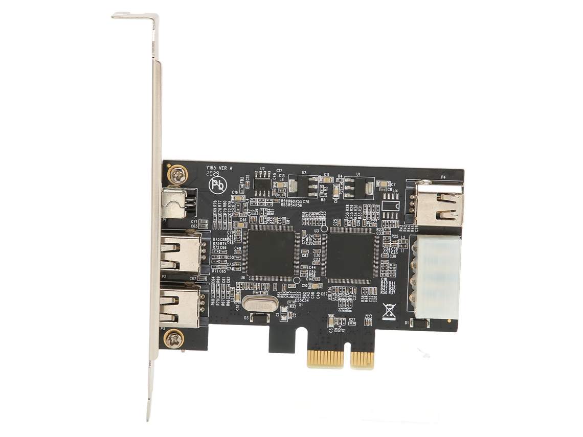 Placa De Adaptador Firewire Pciex1 Para Placa Riser De Quatro Portas Ieee 1394a Para Acessórios De Computador