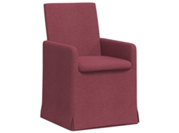 Conjunto 2 Cadeira De Jantar Vidaxl Vermelho Tecido (57 X 67 X 95 Cm)