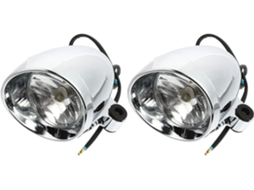 Farol De Neblina Led Estilo Bala Retrô Para Motocicleta, Com Carcaça De Plástico Resistente.