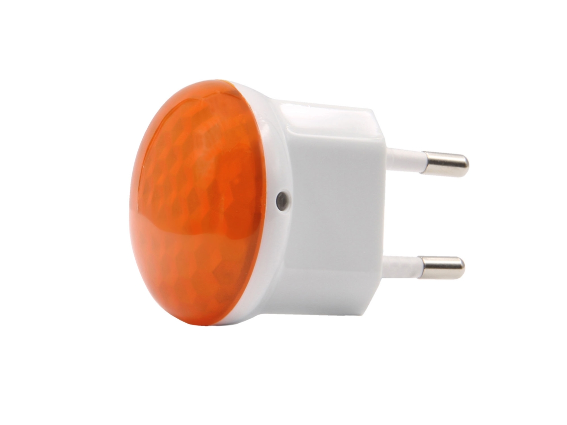 Luz Noturna com Sensor Led Laranja BRILVIBERA