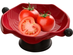 Expositor De Frutas Com Base Elevada Moderna E Escorredor.