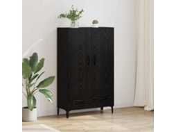 Vidaxl Buffê Com Gaveta Carvalho Preto 70 X 31 X 115 Cm