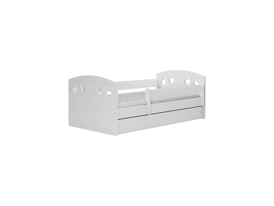 Cama Kocot Kids Julia 80x180 Com Estrado De Molas E Gaveta - Branco