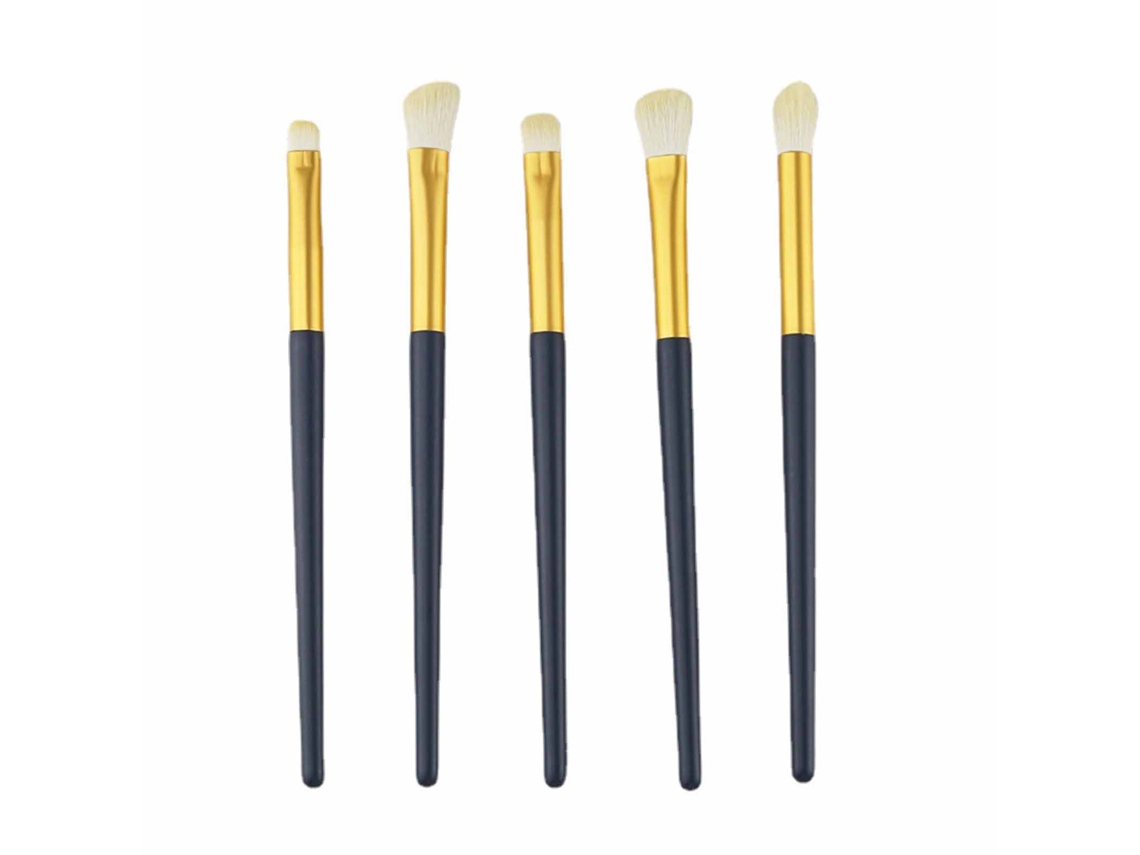Set De 5 Brochas De Sombras De Ojos Sintéticas Para Maquillaje