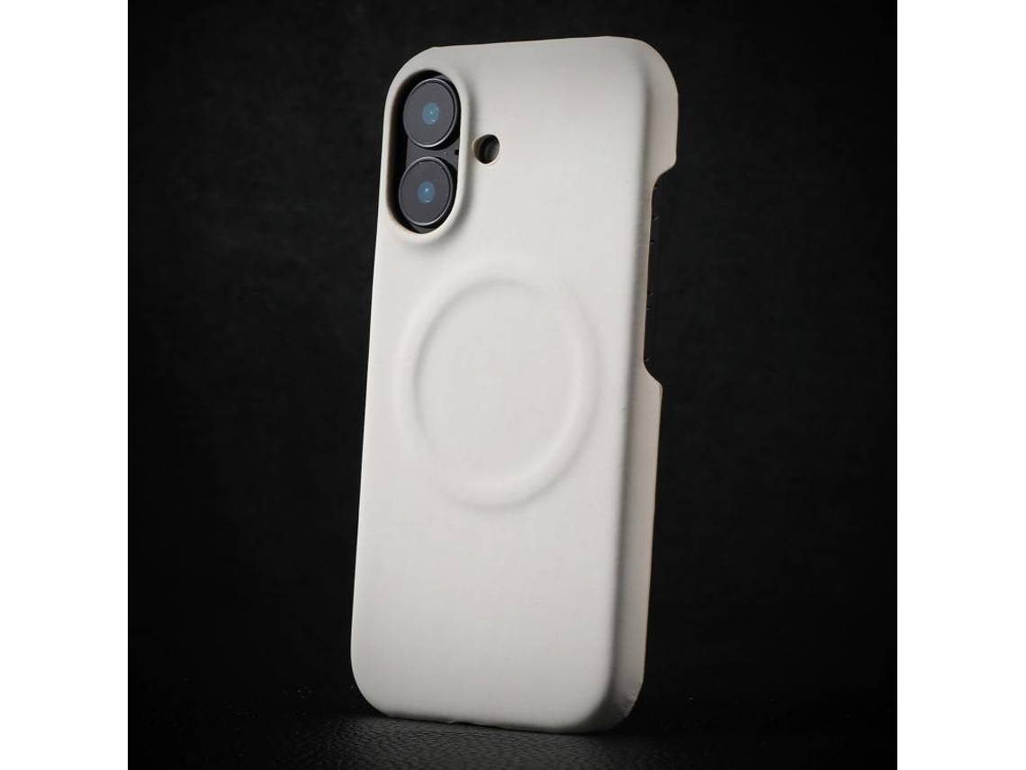 Capa Para Iphone 17 - Pele De Carneiro Com Fecho Magnético Magsafe