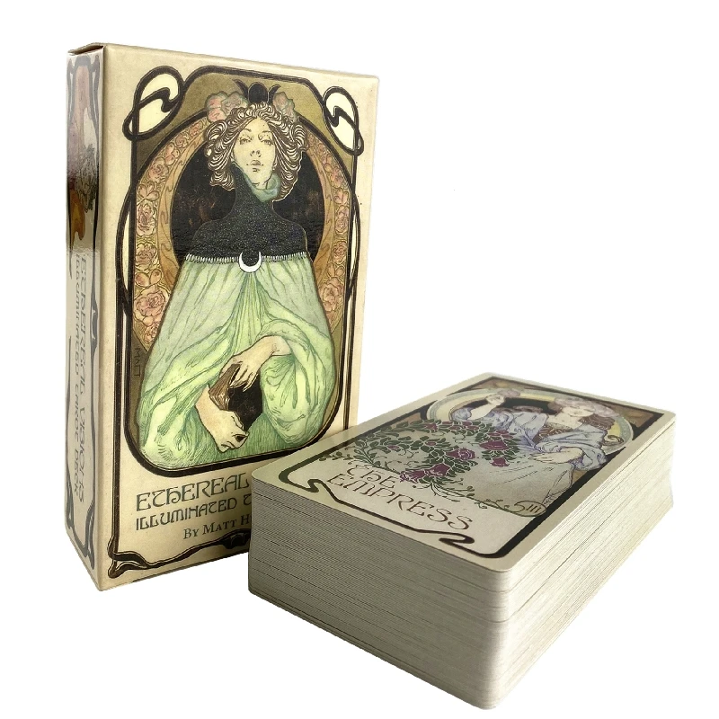 Ethereal Illusion Glowing Tarot Cards (versão Em Inglês), Um Jogo De Tabuleiro E Jogo De Cartas Para Festas.
