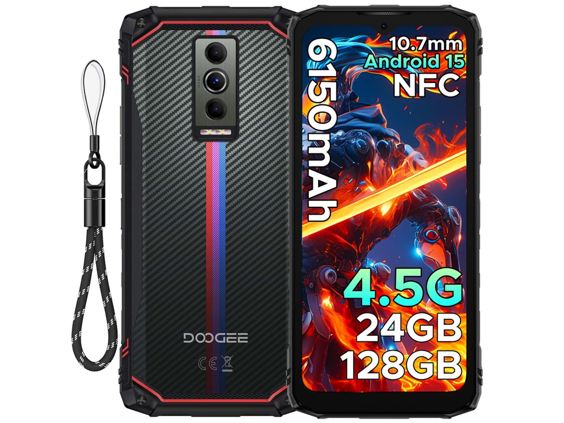 Smartphone Robusto Doogee Blade10 Energy 24gb128gb/2tb Tf,6150mah/6.56 HD16mp/nfc/android 15