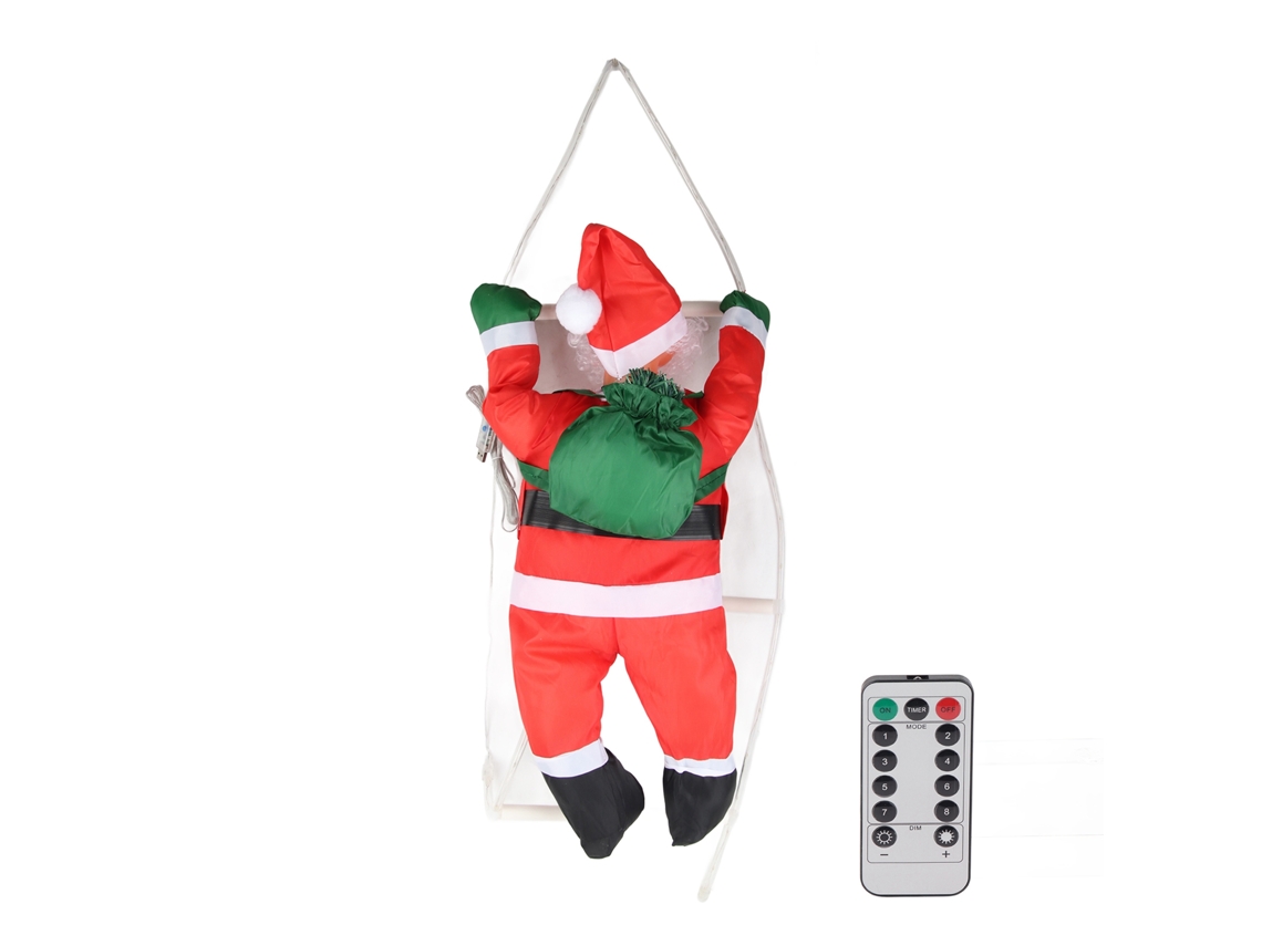 Luz de LED em Escada de Natal com Pai Natal LAXISCREED